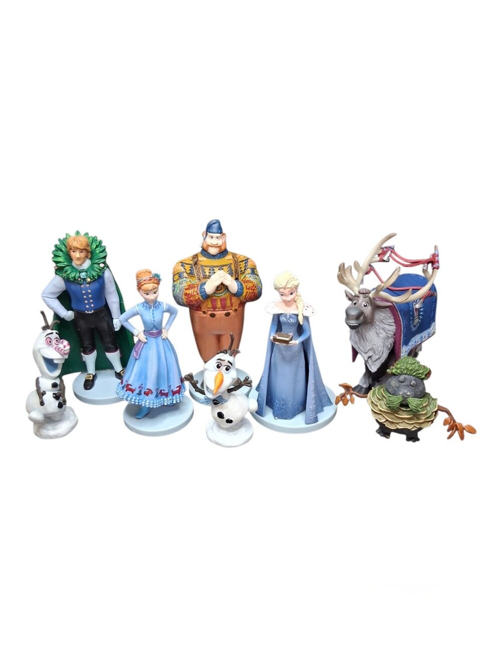 Disney Store Olaf's Frozen Adventure Playset Kids Deluxe Figure Cake Toppers